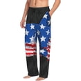 thumbnail image 6 of Susaid Shark With USA Flag Print Mens Pajama Pants Set Sleep & Lounge Pants, PJ Bottoms with Pockets and Button Fly-X-Large, 6 of 6