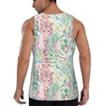 thumbnail image 3 of Haiem Watercolor Tiger Men Workout Tank Top Gym Bodybuilding Sleeveless Muscle T Shirts Athletic Tank Breathable Workout Shirt-Medium, 3 of 9