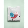 thumbnail image 3 of Happy 4th Of July Cartoon Heart Sweatshirt Men -Image by Shutterstock, Male 4X-Large, 3 of 4