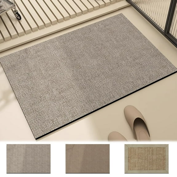 Bathroom Rugs Bath Mat 15.74x23.62 in Diatomite Floor Mat Household Bathroom Absorbent Door Mat Bathroom Diatomite Foot Mat Non Slip Floor Mat Absorbent Drying Mat for Bathroom Floor& Shower