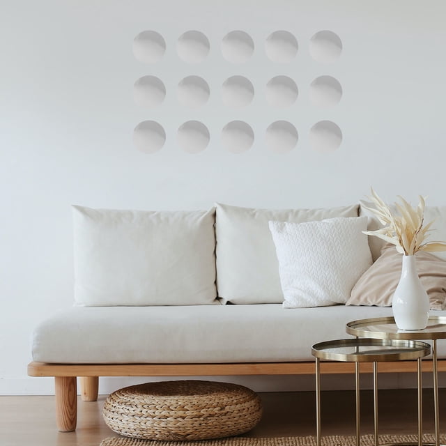 Houderco Espejado Autopegable En Material Pet Plata Para Decorar Paredes Y Baños