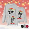 thumbnail image 2 of AWZXDE Christmas Pajamas Pantalon de Pyjama Noël Famille Lettre d'Histoire de Noël Imprimée Manches Longues Col Rond Chandail à Capuchon Homme,TTG, 2 of 6