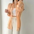 thumbnail image 2 of Camisas transparentes y delgadas para mujer, ropa básica de estilo coreano, a prueba de sol, temperamento Simple, sólido, a la moda, combina con todo, 8 colores, 2 of 2