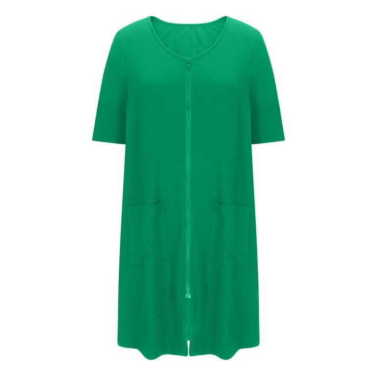 Asdoklhq Cocktail Dresses for Women Semi Formal Dresses for Women Holiday Dress Long Dress Women's Winter Warm Nightgown and Winter Nightdress Zip