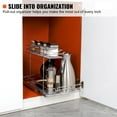 thumbnail image 2 of KFFKFF 12x17 inch Drawer Basket 2-Tier Wire Pull Out Cabinet Under Sink Organizer, 2 of 9