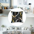 thumbnail image 5 of nygtbtfer  Geometry Throw Pillow Covers for Couch Sofa Bed,Set of 2 Geometric Circle Decorative Pillows Cushion Covers,Modern Abstract Art Yellow White Black Pillow Inserts Not Included White, 5 of 7