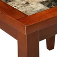 thumbnail image 3 of 5 Pc Cherry Counter Height Dining Set With Faux Marble Top, 3 of 5