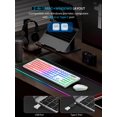 thumbnail image 4 of Combo inalámbrico de teclado y ratón SABLUTE, retroiluminado, blanco, 4 of 8