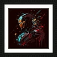 thumbnail image 2 of Maki 12x12 Black Ornate Wood Framed With Double Matting Wall Art Titled - Iron Man I, 2 of 6