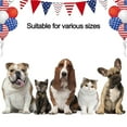 thumbnail image 5 of 3 Pieces Pet Patriotic Costume Adjustable Dog Hat Bandanas Mesh Tutu Skirt Puppy Scarf Cat Collar Independence Day Caps Bowtie Dress Dog Independence Day Costume - style:style2;, 5 of 5