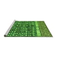 thumbnail image 2 of Ahgly Company Machine Washable Indoor Round Abstract Green Modern Area Rugs, 6' Round, 2 of 4