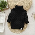 thumbnail image 5 of Kids Girl Boy Tops Blouses for Kid Collared Turtleneck Neck Sweater Crochet Thermal Knit Plain Winter Fall Shirts 2025 Clothes Trendy Regular Fit, 5 of 6