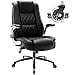 thumbnail image 3 of High Back Office Chair- Flip Arms Adjustable Built-in Lumbar Support, Executive Computer Desk Chair Work Chairs, Thick Padded Strong Metal Base Quiet Wheels, Ergonomic Design for Back Pain, 3 of 4