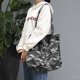 thumbnail image 5 of Sonducket Bolso de lona portátil Ligero y fácil de almacenar en cualquier lugar y portátil es una bolsa de compras simple Bolsas de mensajero y de hombro gris, 5 of 6