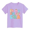 thumbnail image 4 of Ketyyh-chn99 Little Girls Floral Top Toddler Girl Shirt Fashion Leisure Casual Tee T Shirts Cotton Short Sleeve Tees Size for 5-6 Years,Purple, 4 of 4