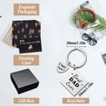 thumbnail image 5 of Father’s Day Gifts from Son Daughter Children Keychain Gifts with Square Tag Keyring Birthday Christmas Gifts for Papa Daddy - Best Dad Silver 04, 5 of 5