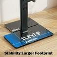 thumbnail image 2 of Single LCD Computer Monitor Standing Desk Stand Mount Riser for to screen with Swivel Height Adjustable Rotation Vesa Base Stand Holds One () Screen up to Lbs(HTB, 2 of 9