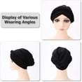 thumbnail image 5 of 3 Pcs African Women Turban Caps Pre-Tied Twisted Turbans for Women Head Scarf for Women Hair Wraps Cover Beanie, 5 of 7