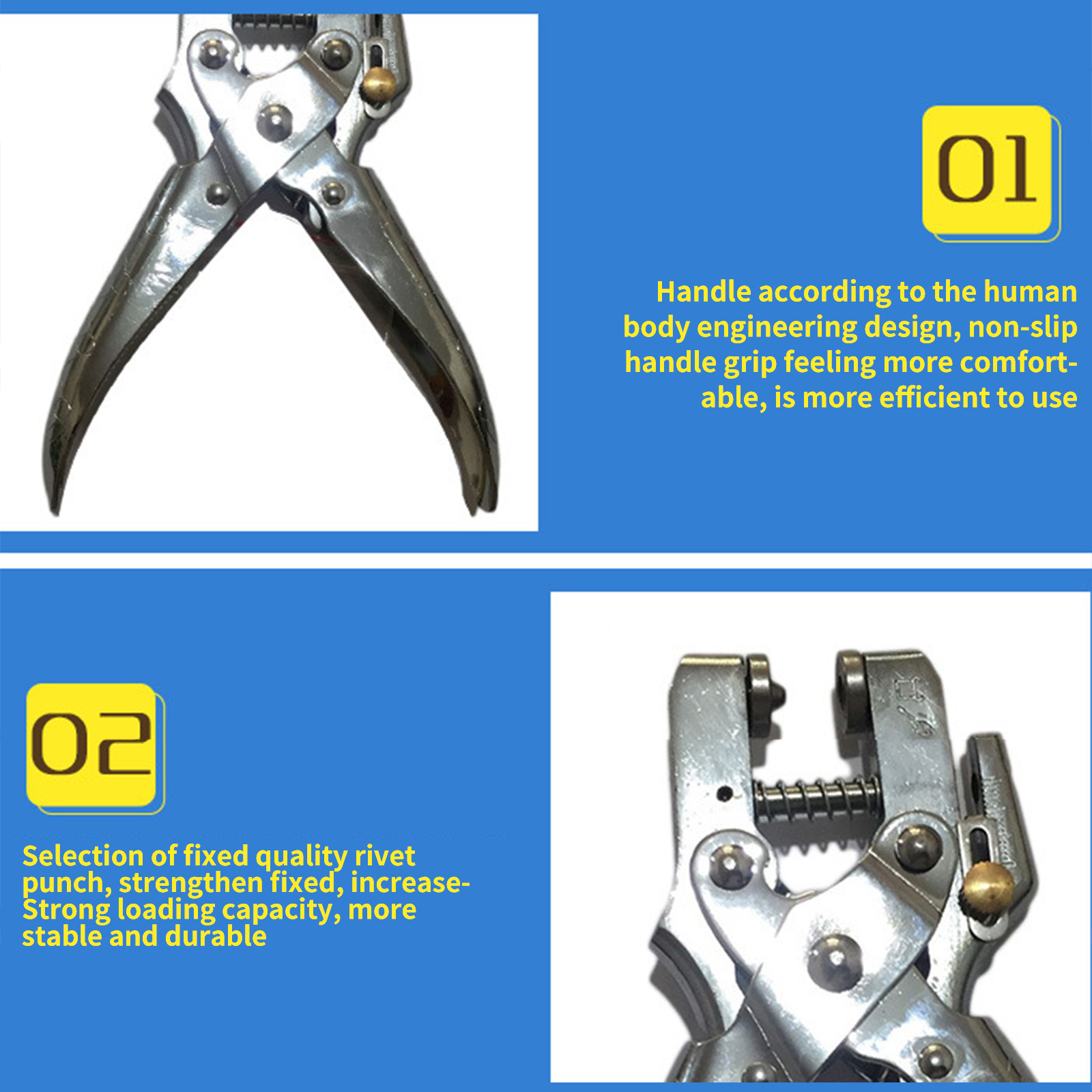 DIY & Tools OUZHOU Leather Hole Punch Hole Punch Plier Multifunctional