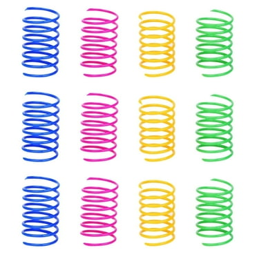 40Pcs Cat Spring Toys Rubber Springs Pet Teaser Toys Cat Interactive Toys
