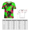 thumbnail image 2 of Animal Print Patterns Womens Tops Women's Fashion Casual Short Sleeve Flower Print Round Neck Pullover Top Blouse, 2 of 6