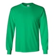 thumbnail image 2 of Gildan Mens Plain Crew Neck Ultra Cotton Long Sleeve T-Shirt, 2 of 5