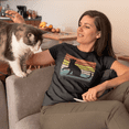 thumbnail image 4 of Womens Graphic Tees Vintage Cat Mom Shirt - Funny Cat Shirts - Cat Mom Gifts for Women - Cat Shirt, 4 of 9