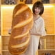 thumbnail image 3 of 3D Realistic Bread Plush Pillow, Soft Butter Toast Bread Food Pillow Lumbar Cushion Stuffed Toy, 3 of 4