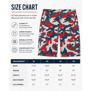 Mens Classic Camouflage Multi Pocket Cotton Camo Army Cargo Shorts (Tangerine, 36)