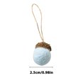 thumbnail image 3 of Christmas Felted Acorns Ornaments, Set of 6, 1 Inch, 3 of 9
