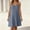 *Gray, variant on ClodeEU Women's Linen Adjustable Spaghetti Strap Mini Dress ,Solid Color Casual Summer Vacation Dress Beige,Women's Plus L