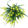thumbnail image 4 of Ramo de flores artificiales de gypsophila de imitación de plástico para bodas y fiestas. Amarillo, 4 of 9