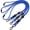 blue, variant on 3 Packs Green Quick Release Neck Lanyard for ID Holder, Adjustable Breakaway Lanyards for ID Badges with Detachable Buckle & Metal Hook, Heavy Duty Key Lanyard for Women Men Cell Phones Work