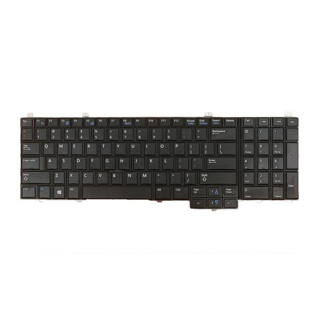 Yinanstore Clavier de Remplacement Anglais Clavier Clavier de Remplacement pour Ordinateur Portable Latitude E5540, 360 X 5 Mm