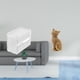 thumbnail image 2 of Caja de almacenamiento de papel higiénico con forma de gato acrílico, dispensador moderno de toallas de papel de resina, soporte de pañuelos de pared,, 2 of 8