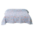 thumbnail image 2 of Linnome Animals Peaches Printed Summer Quilt Washed Cotton Soft Breathable Machine Washable for Spring Fall 70.87x78.74in Blue#03, 2 of 6