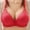 B_ Red, variant on SMihono Daisy Bras for Older Women No Underwire Full Coverage Soft Bras Comfy Push Up Bra No Wire Everyday Bras Beige 40