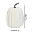 thumbnail image 2 of Eoozwa Large Artificial Pumpkins, Big Black Faux Foam Harvest Pumpkins for Fall Autumn Thanksgiving Seasonal Holiday Decor Faux Pumpkin Christmas Decoration Prop, 2 of 6