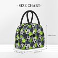thumbnail image 2 of Fotbe Football Pattern Lunch Bag, Insulated Lunch Box, Small Leakproof Cooler Food Lunch Containers Reusable High Capacity Lunch Tote Bags for Work, Travel, Outdoor, 2 of 6