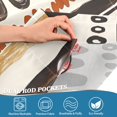 thumbnail image 5 of Yayeee Kitchen Curtains Tier Set of 2 Light Filtering 57"x36" Over Sink Window Panels, Black Abstract Dots, 5 of 7