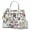 A-White Flower, variant on Women Handbags Top Handle Satchel Purse Shoulder Bag Briefcase Hobo Bag Set 2Pcs