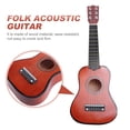 thumbnail image 2 of 21inch Acoustic Guitar Mini Guitar Musical Instrument Wooden Craft for Beginner Children (Coffee), 2 of 5