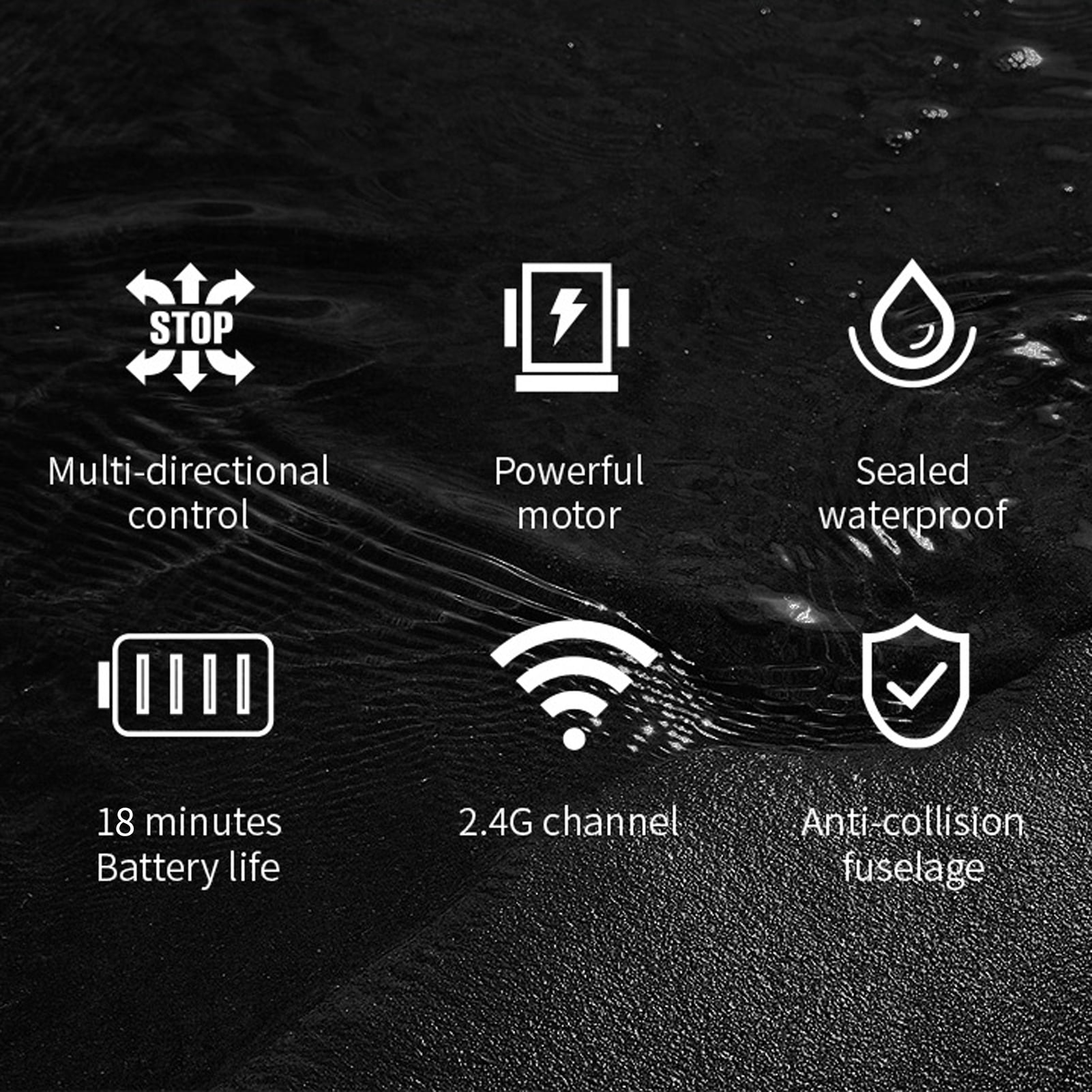 Remote  Boat,Low Battery Alarm Ship With Motor With Motor Low Battery Alarm Pools And Lakes Toy Pools And Lakes Remote Boat Rescue Alarm Pools And Boat Rescue Ship White and Orange