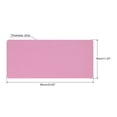 thumbnail image 2 of Uxcell 24"x12" Desk Mat Protector, PU Leather Dual Side Waterproof Mouse Pad Writing Mat for Office Home, Pink/Purple, 2 of 5