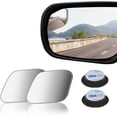 thumbnail image 1 of XINQIHANG 2 pcs Blind Spot Mirrors, 2" Diamond Ultra-thin Frameless HD Glass Convex Side Rear View Mirror with Wide Angle Adjustable Stick for Cars SUV and Trucks, Pack of 2, 1 of 7