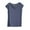 Blue, variant on zbxnLI Womens Pajama Tops Solid Color Lightweight Short Sleeve Sleep Tops Soft Sleepwear Basic T-Shirts