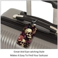 thumbnail image 3 of Square 2Pack PU Leather Skull Cruise Luggage Tag with Privacy Cover and Name ID Tag for Travel Handbags Backpacks Luggage Tags, 3 of 6