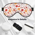 thumbnail image 3 of Uemuo Hello Autumn Maple Leaf Pattern Sleep Eye Mask - Light Blocking Sleep Mask Blocking Out Light Perfectly, Soft and Comfortable Night Eye Mask, Eye Blinder, 3 of 7