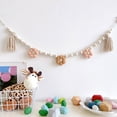 thumbnail image 7 of Wooden Beaded Garland with Tassel Bunting Wall Hanging Tassels Banner Nursery Decor Room Bedroom Baby Shower Party Wedding Decorations, 7 of 7