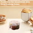 thumbnail image 4 of Seasoning box household kitchen seasoning jar combination set one multi-grid salt monosodium glutamate chicken essence pepper storage condimentwhite, 4 of 5